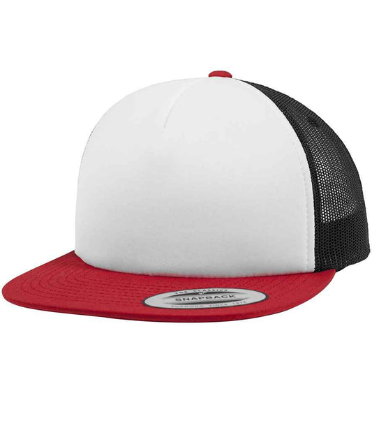 Flexfit Foam Trucker Cap - Red/White/Black (F6005FW)