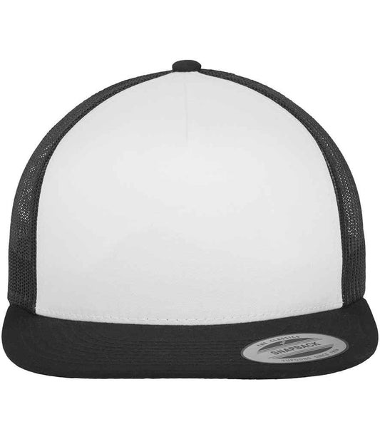 Flexfit Contrast Trucker Cap - Black/White (F6006W)