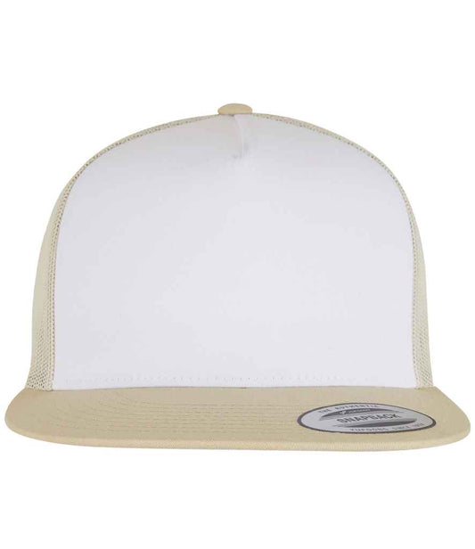 Flexfit Contrast Trucker Cap - Gold/White/Beige (F6006W)