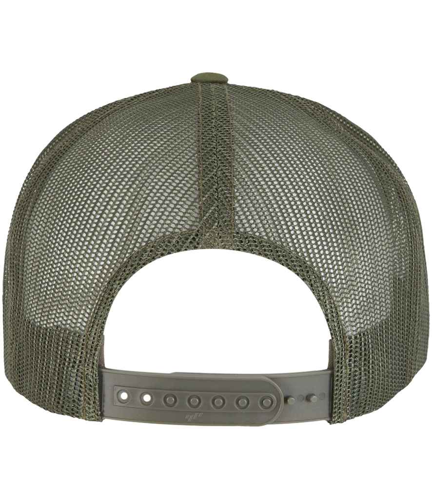 Flexfit Contrast Trucker Cap - Olive Green/White/Loden (F6006W)