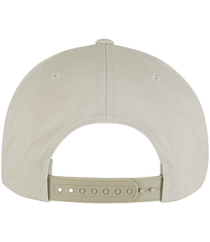 Flexfit Classic 5 Panel Snapback Cap - Beige/Green (F6007)