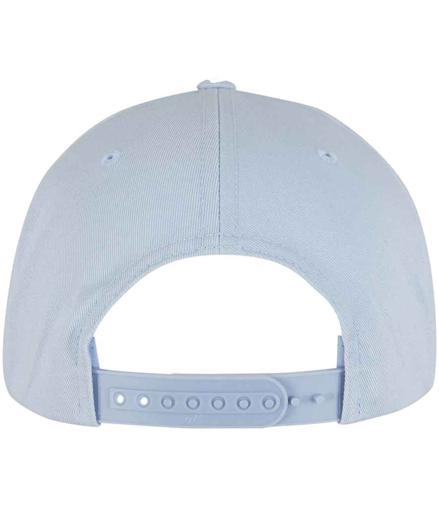 Flexfit Classic 5 Panel Snapback Cap - Light Blue/White (F6007)