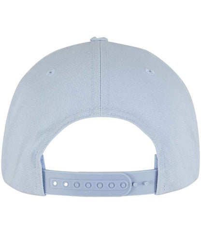 Flexfit Classic 5 Panel Snapback Cap - Light Blue/White (F6007)