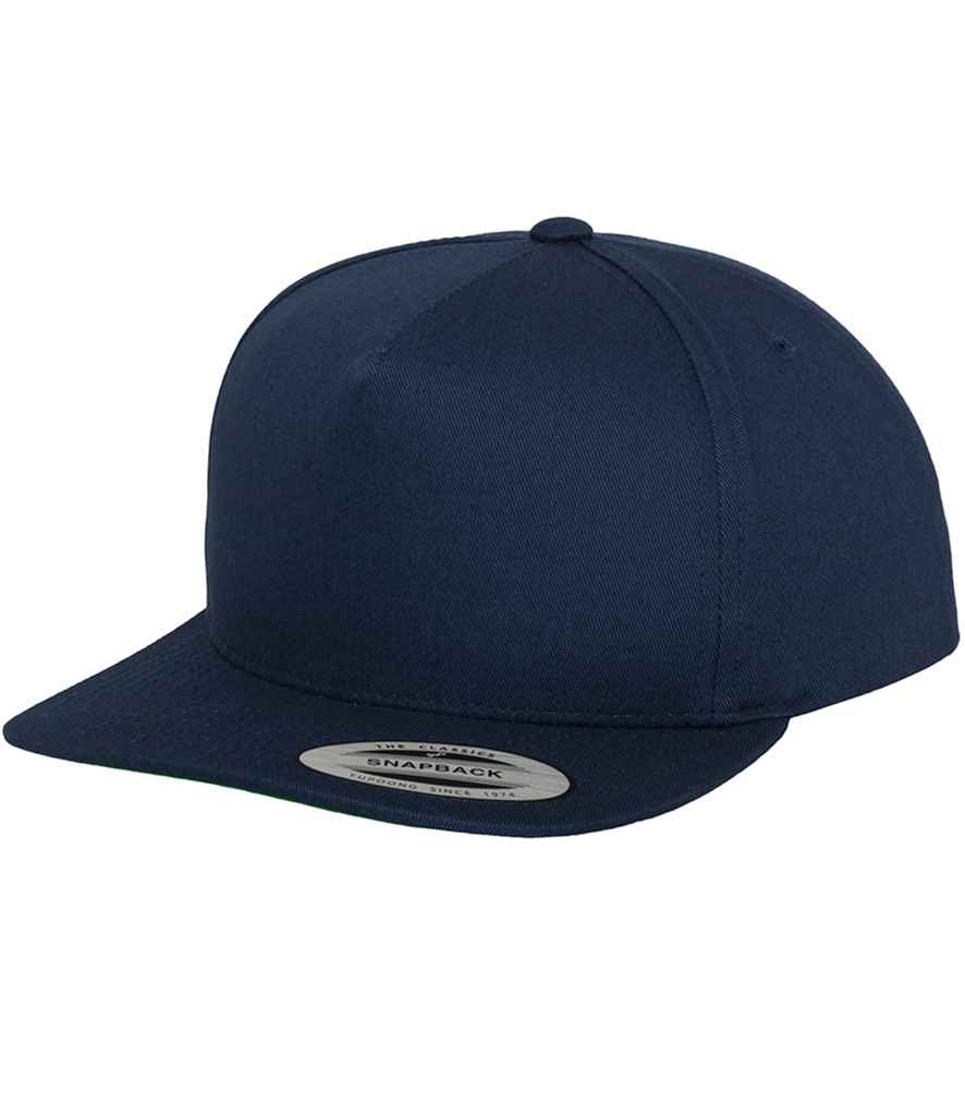 Flexfit Classic 5 Panel Snapback Cap - Navy (F6007)