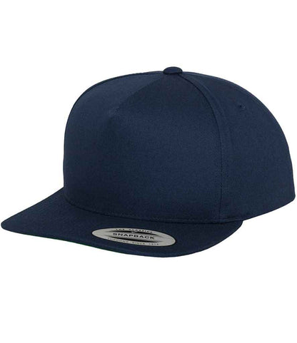 Flexfit Classic 5 Panel Snapback Cap - Navy (F6007)