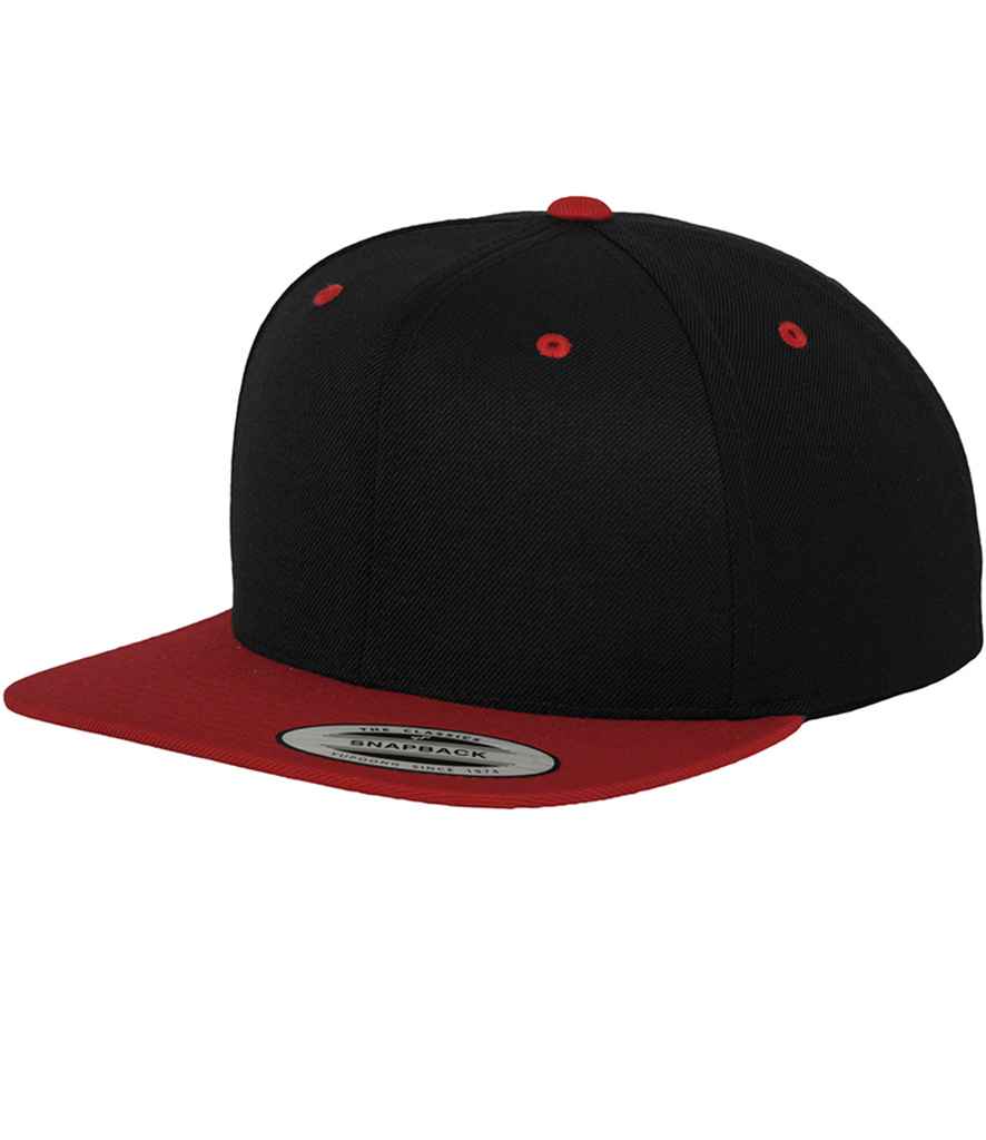 Flexfit Two Tone Classic Snapback Cap - Black/Red (F6089MT)