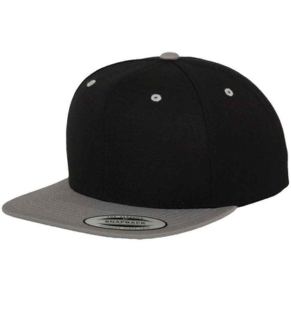 Flexfit Two Tone Classic Snapback Cap - Black/Silver (F6089MT)