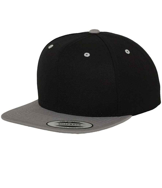 Flexfit Two Tone Classic Snapback Cap - Black/Silver (F6089MT)