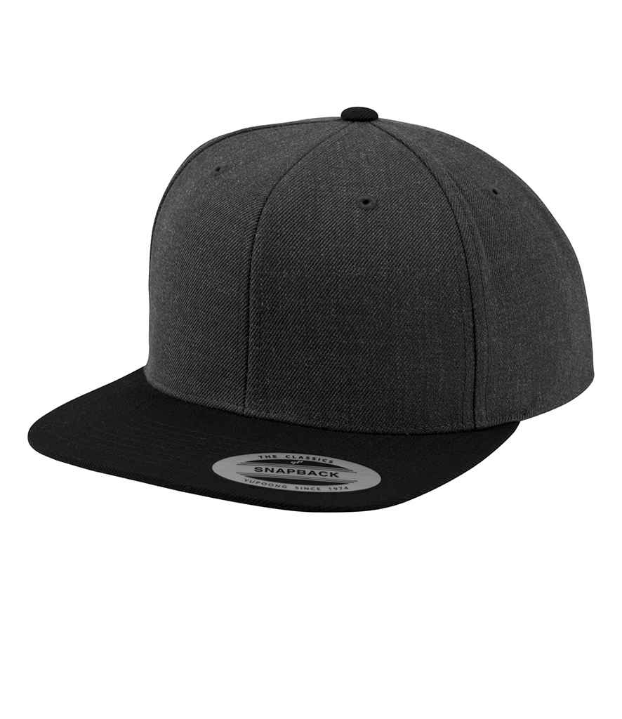 Flexfit Two Tone Classic Snapback Cap - Charcoal/Black (F6089MT)