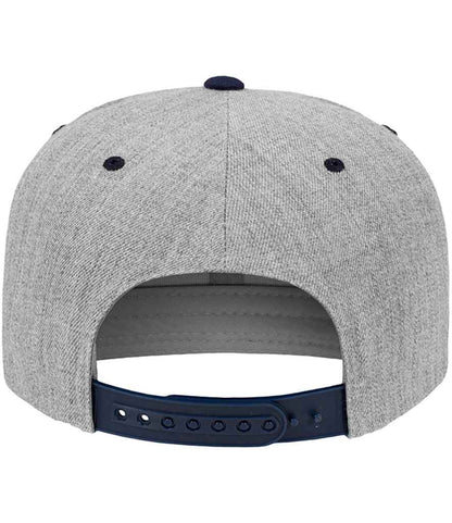 Flexfit Two Tone Classic Snapback Cap - Heather Grey/Navy (F6089MT)