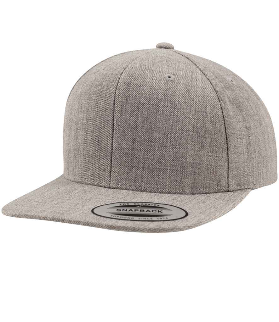 Flexfit Classic Snapback Cap - Heather Grey/Heather Grey (F6089M)