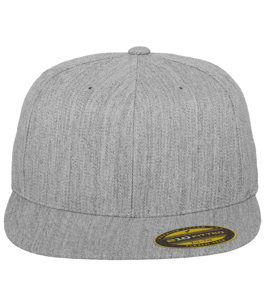 Flexfit Premium 210 Fitted Cap - Heather Grey (F6210)