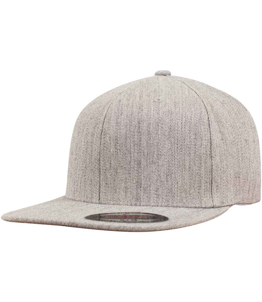 Flexfit Flat Visor Cap - Heather Grey (F6277FV)