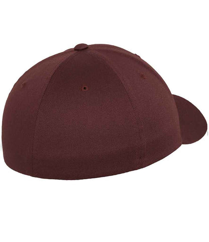Flexfit Wooly Combed Cap - Maroon (F6277)