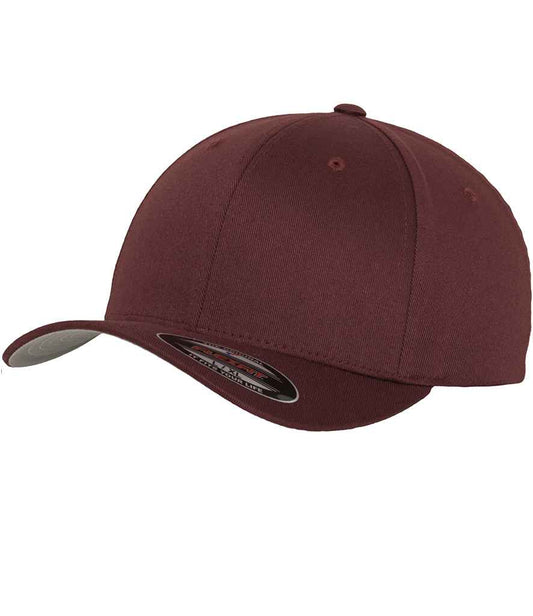 Flexfit Wooly Combed Cap - Maroon (F6277)