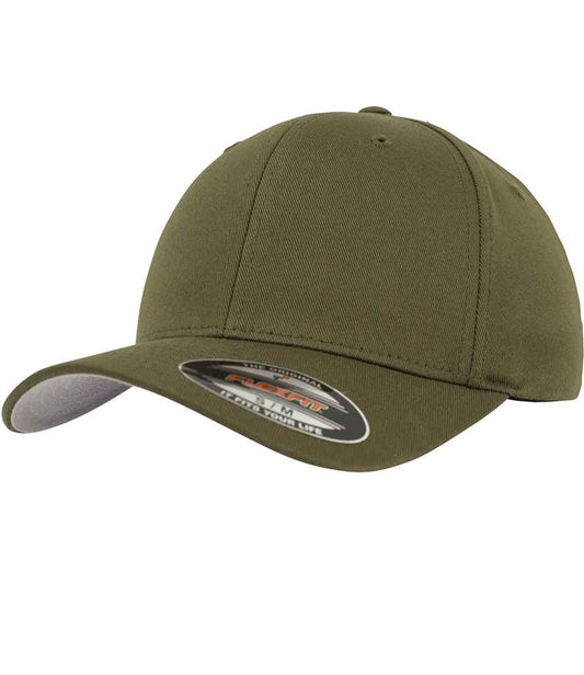 Flexfit Wooly Combed Cap - Olive Green (F6277)