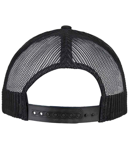 Flexfit 5 Panel Retro Trucker Cap - Black (F6506)