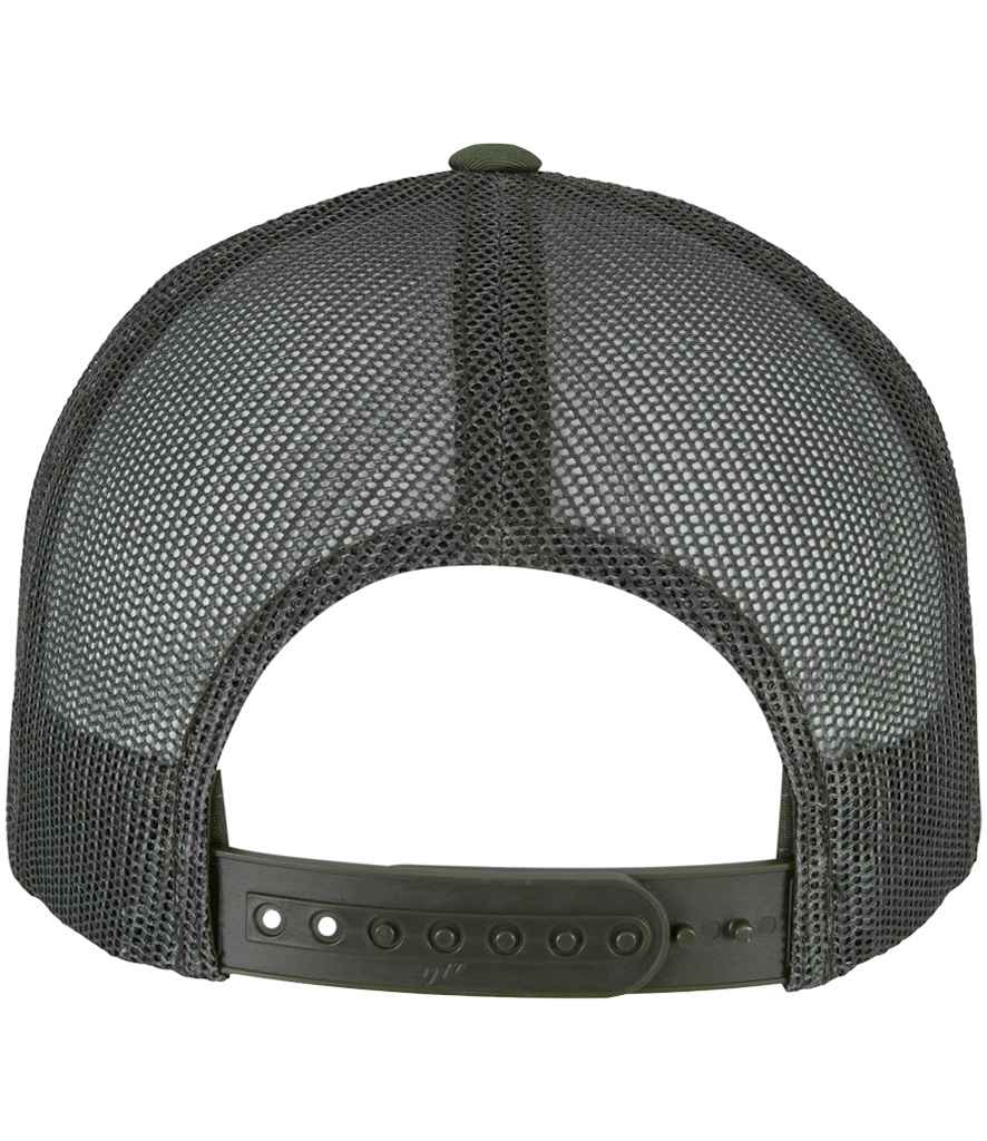 Flexfit 5 Panel Retro Trucker Cap - Chocolate Chip/Greyish Brown (F6506)