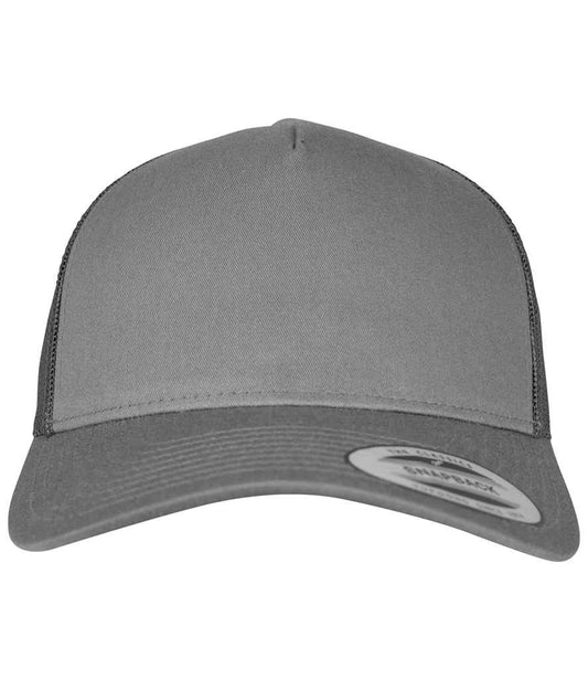 Flexfit 5 Panel Retro Trucker Cap - Charcoal (F6506)