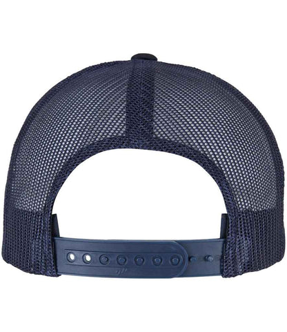 Flexfit 5 Panel Retro Trucker Cap - Dark Navy/Navy (F6506)