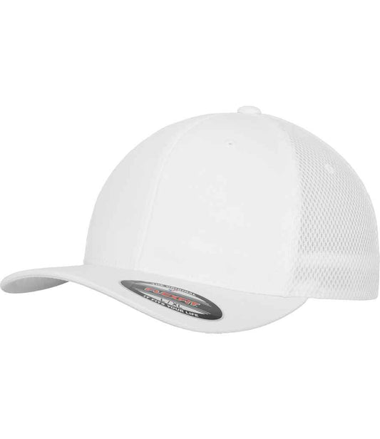 Flexfit Tactel Mesh Cap - White (F6533)