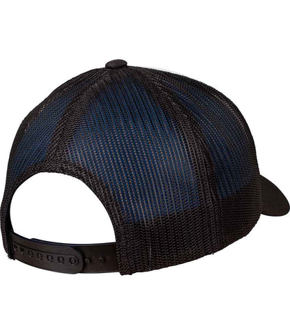 Flexfit Retro Coloured Front Trucker Cap - Black/White (F6606CF)
