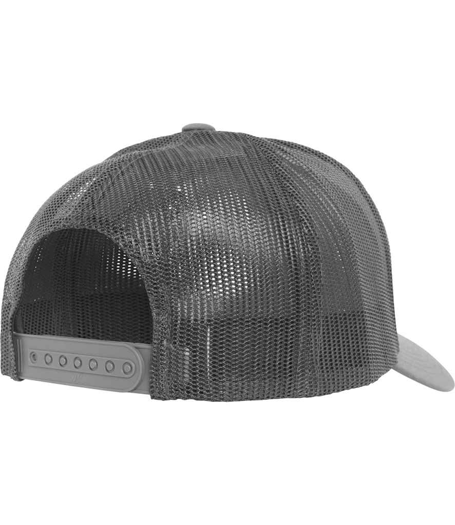 Flexfit Retro Coloured Front Trucker Cap - Dark Grey/White (F6606CF)