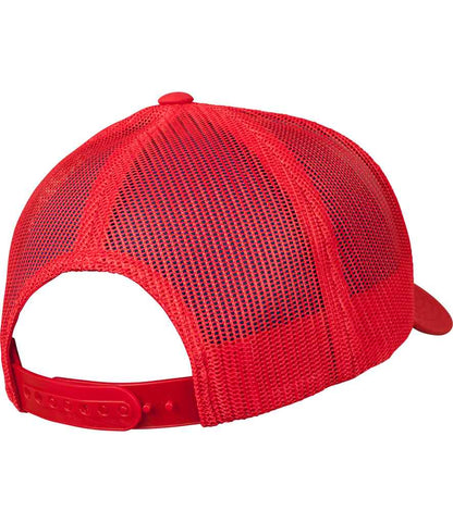 Flexfit Retro Coloured Front Trucker Cap - Red/White (F6606CF)