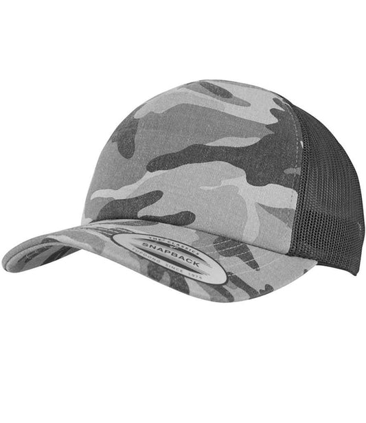 Flexfit Classic Camo Trucker Cap - Dark Camo/Black (F6606C)