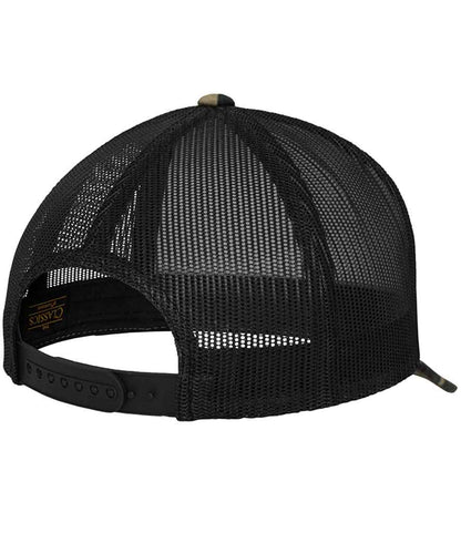 Flexfit Classic Camo Trucker Cap - Wood Camo/Black (F6606C)