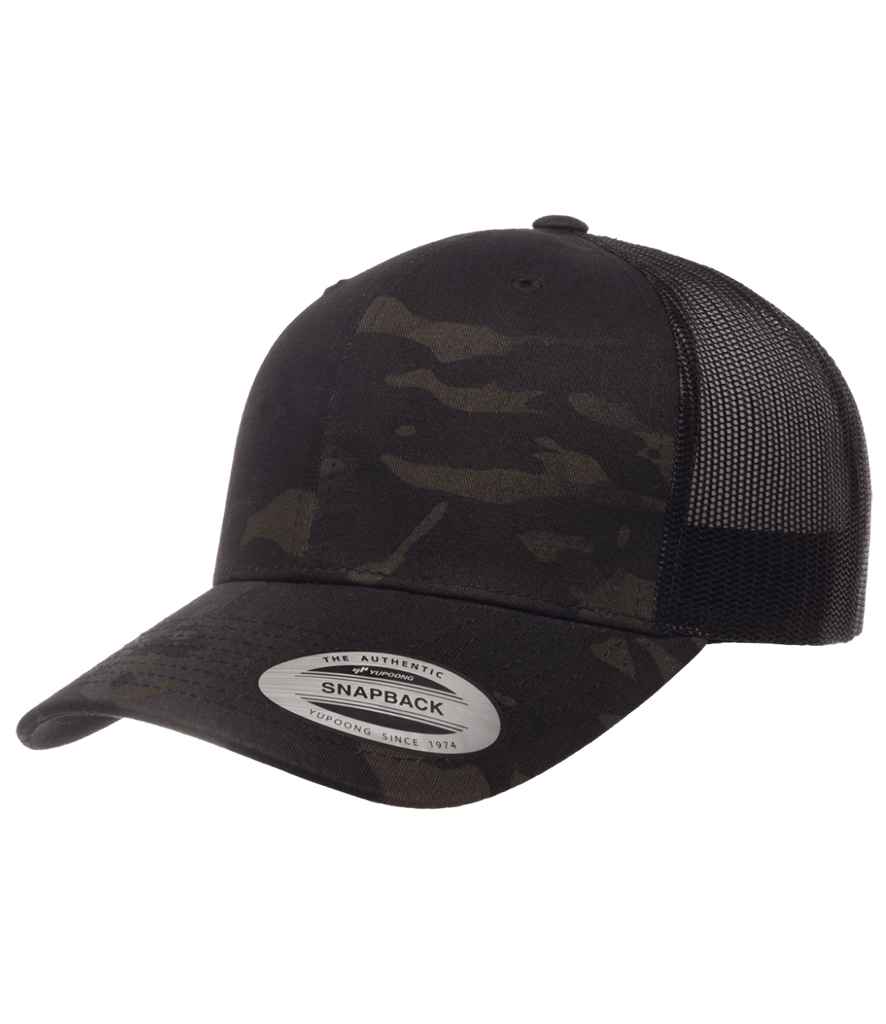 Flexfit Multicam® Retro Trucker Cap - Black Multicam (F6606MC)