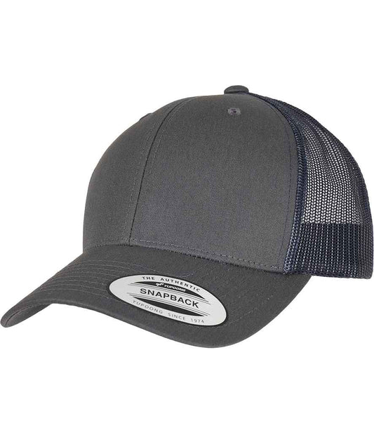 Flexfit Retro Trucker Two Tone Cap - Charcoal/Navy (F6606T)