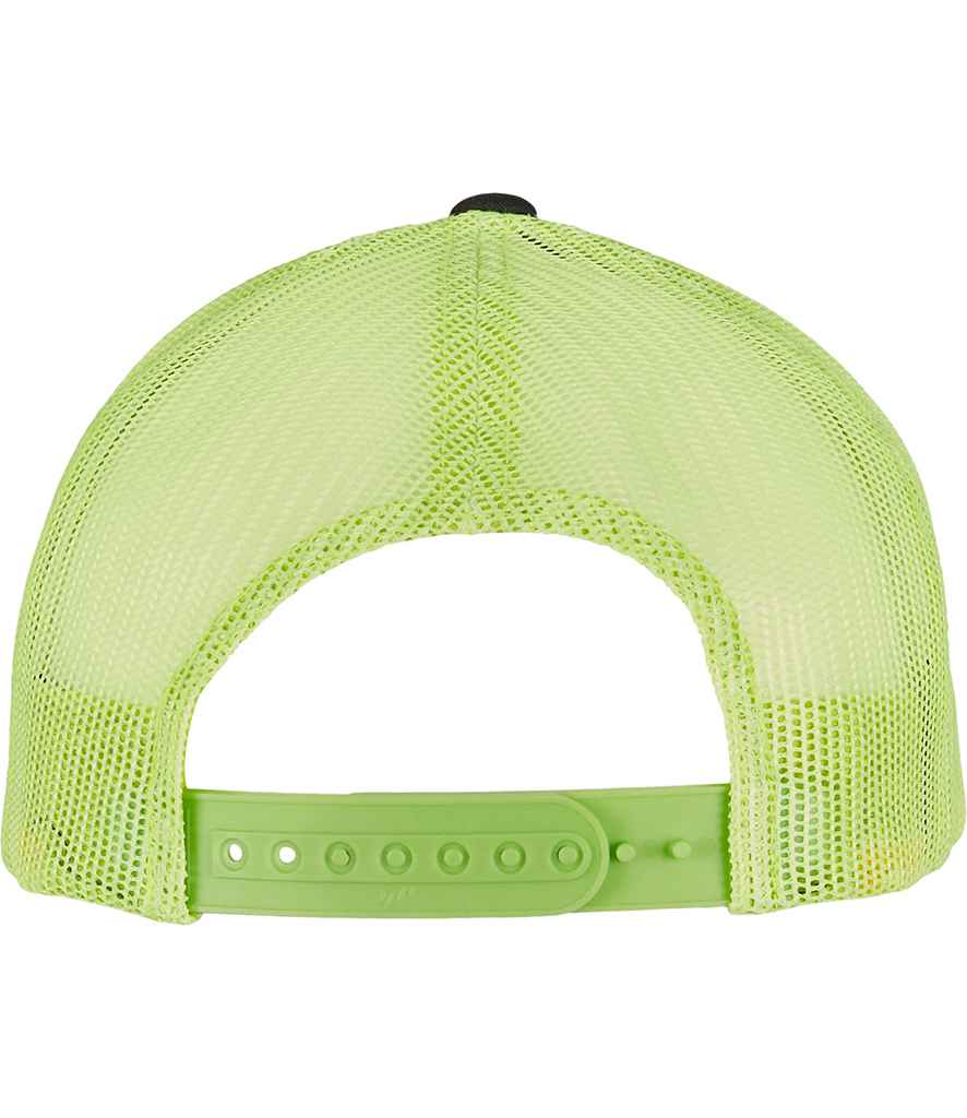 Flexfit Retro Trucker Two Tone Cap - Charcoal/Neon Green (F6606T)