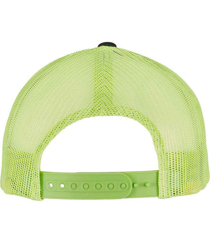 Flexfit Retro Trucker Two Tone Cap - Charcoal/Neon Green (F6606T)