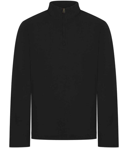 Front Row Premium Piqué 1/4 Zip Top - Black (FR045)