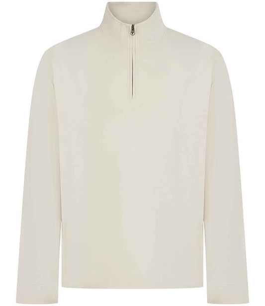Front Row Premium Piqué 1/4 Zip Top - Natural (FR045)