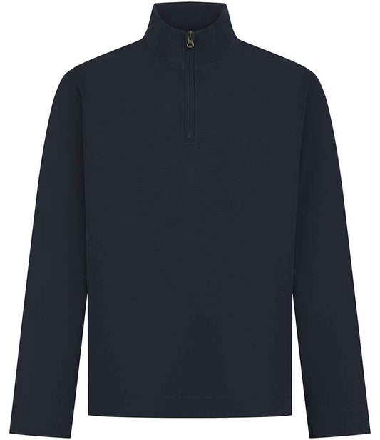 Front Row Premium Piqué 1/4 Zip Top - Navy (FR045)