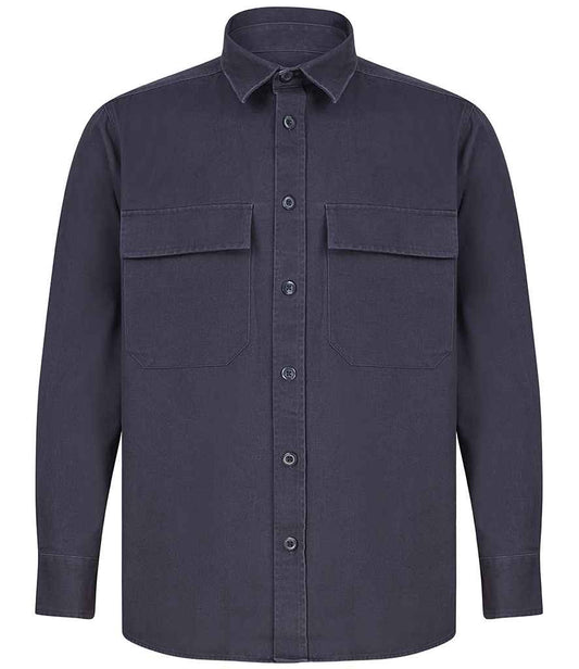 Front Row Drill Overshirt - Navy (FR054)