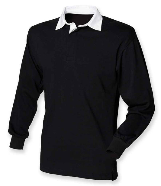 Front Row Classic Rugby Shirt - Black/White (FR100)