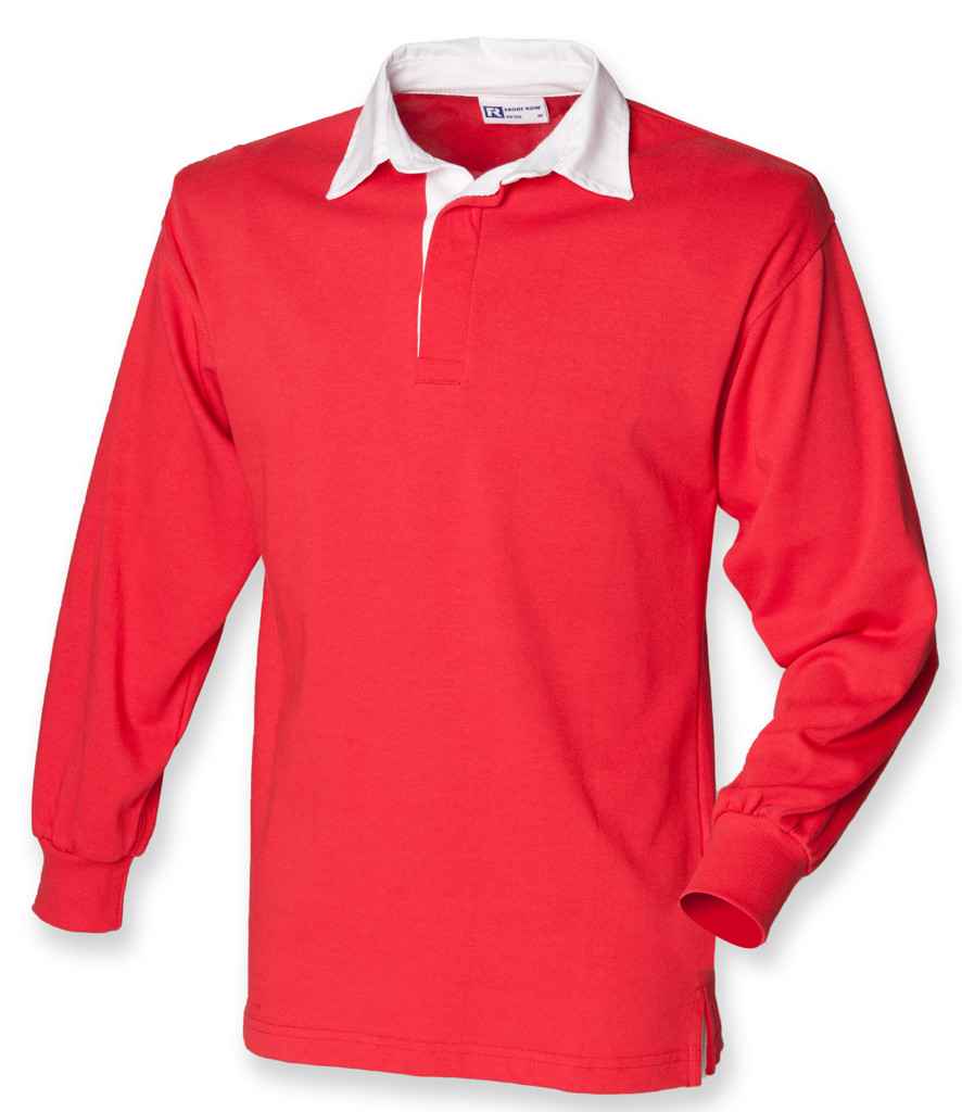 Front Row Classic Rugby Shirt - Red/White (FR100)