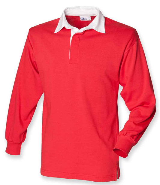 Front Row Classic Rugby Shirt - Red/White (FR100)