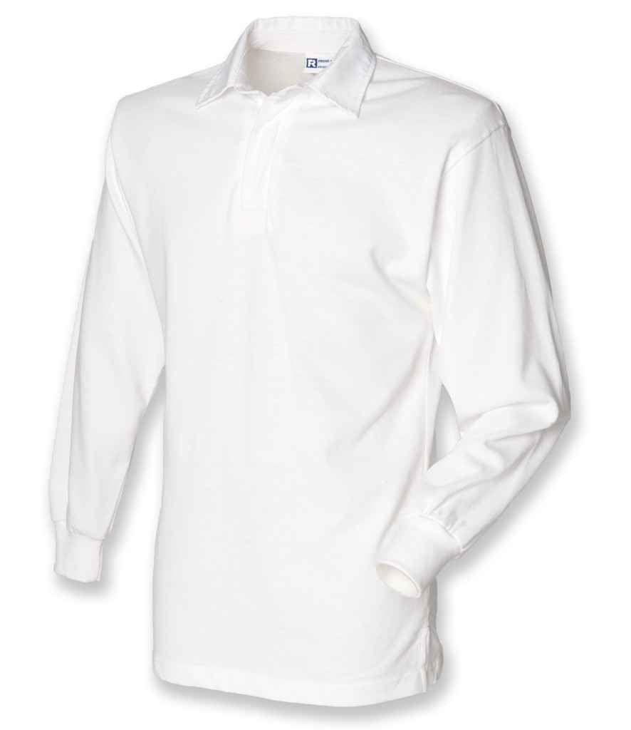 Front Row Classic Rugby Shirt - White/White (FR100)