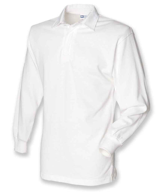 Front Row Classic Rugby Shirt - White/White (FR100)