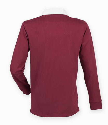 Front Row Premium Superfit Rugby Shirt - Deep Burgundy (FR104)