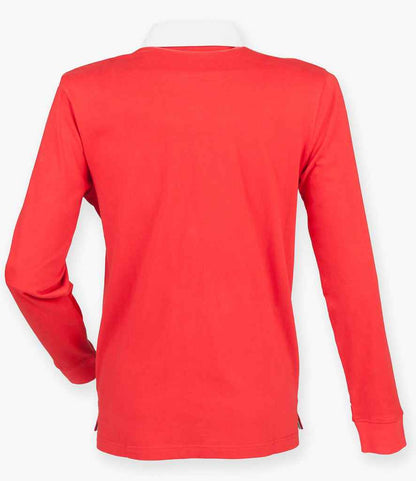 Front Row Premium Superfit Rugby Shirt - Red (FR104)