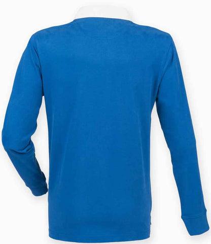 Front Row Premium Superfit Rugby Shirt - Royal Blue (FR104)