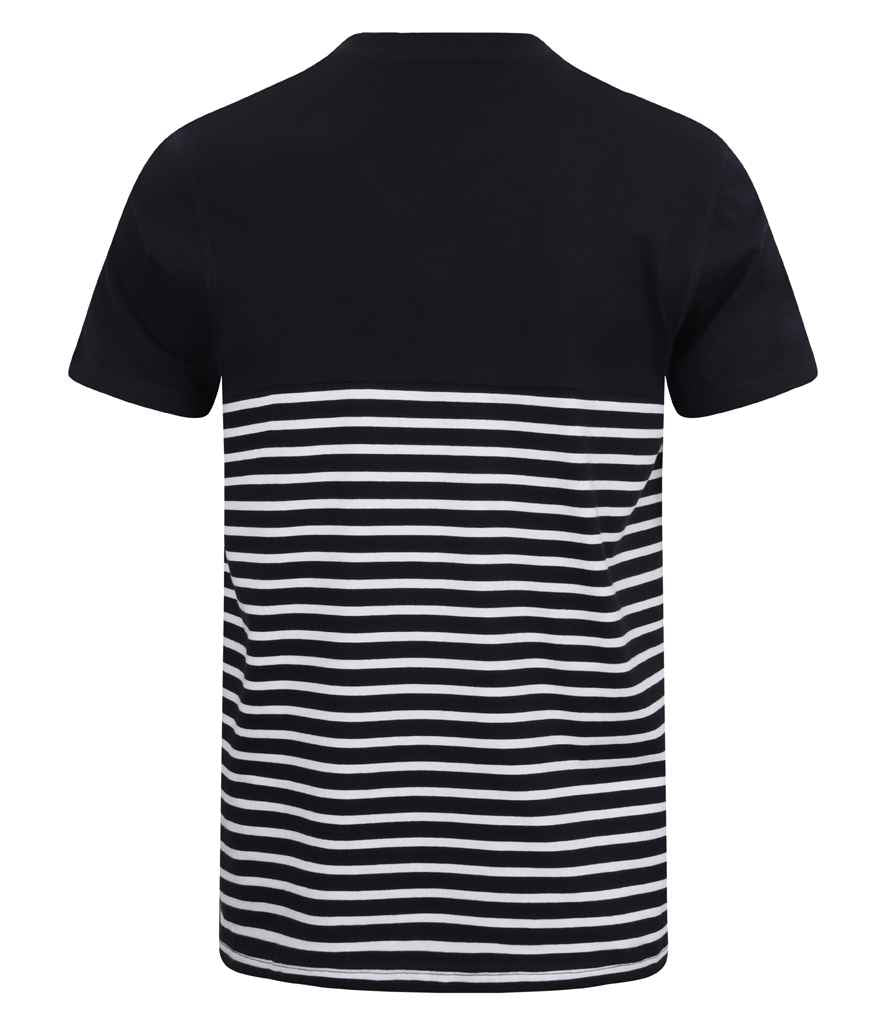 Front Row Unisex Breton Striped T-Shirt - Navy/White (FR135)