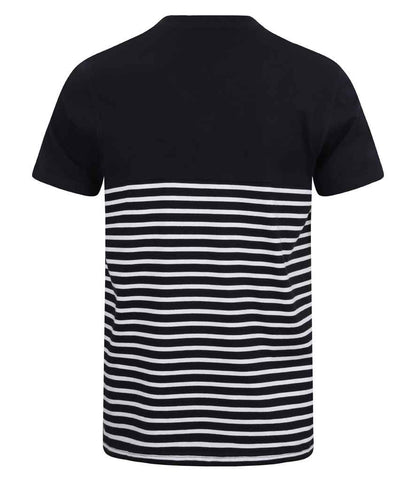 Front Row Unisex Breton Striped T-Shirt - Navy/White (FR135)