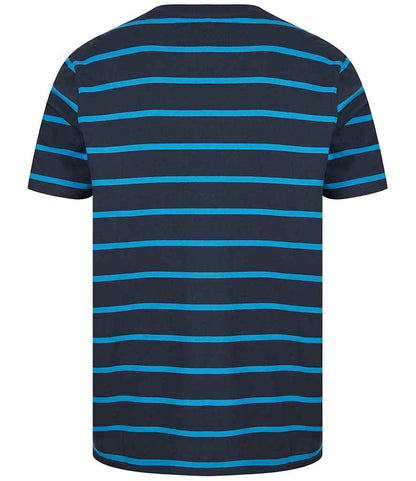 Front Row Striped T-Shirt - Navy/Marine Blue (FR136)