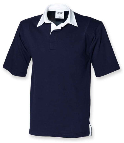 Front Row Short Sleeve Rugby Shirt - Navy (FR3)